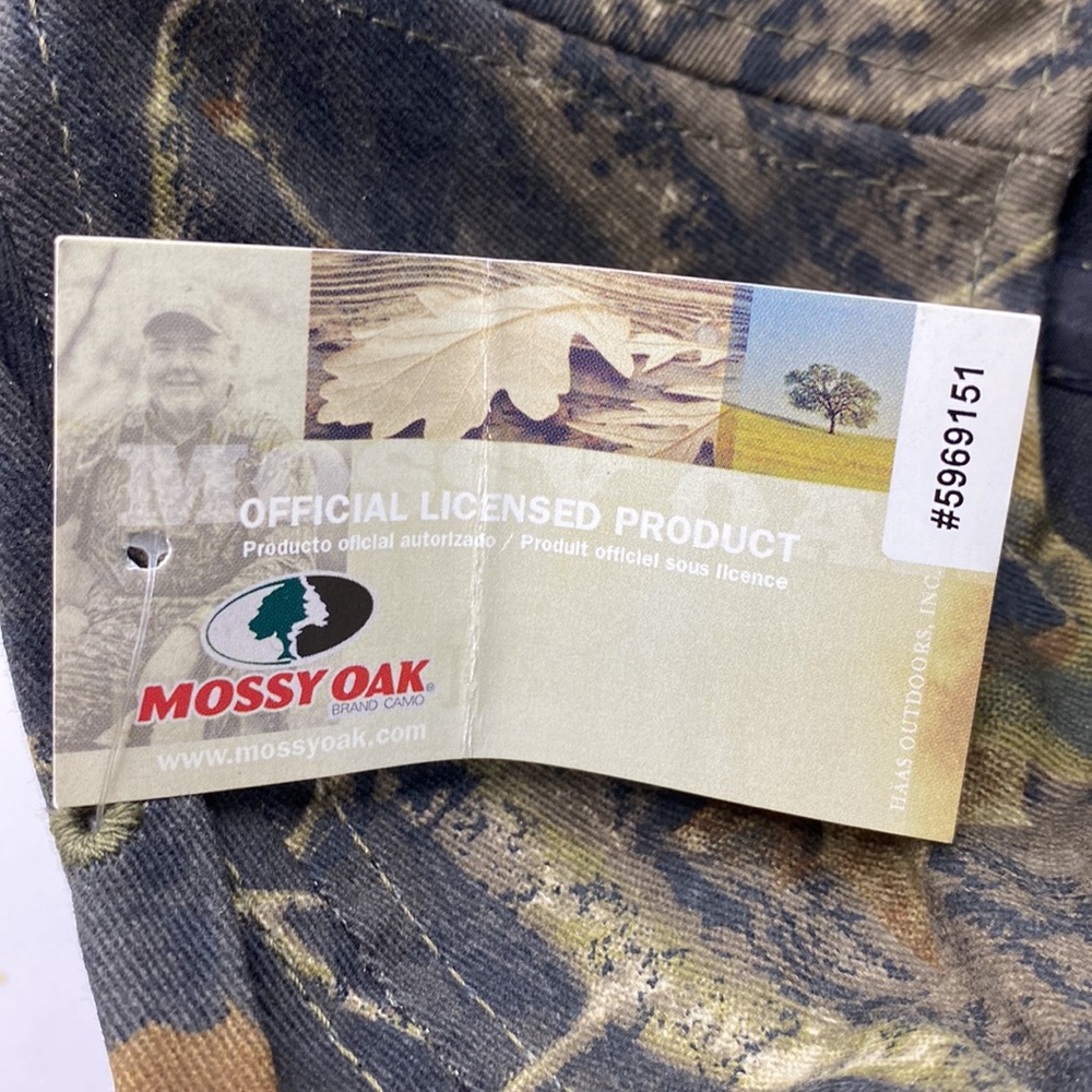 Men’s Mossy Oak Adjustable Baseball Cap, Embroidered Turkey On Bill Of Cap. - Picture 8 of 8